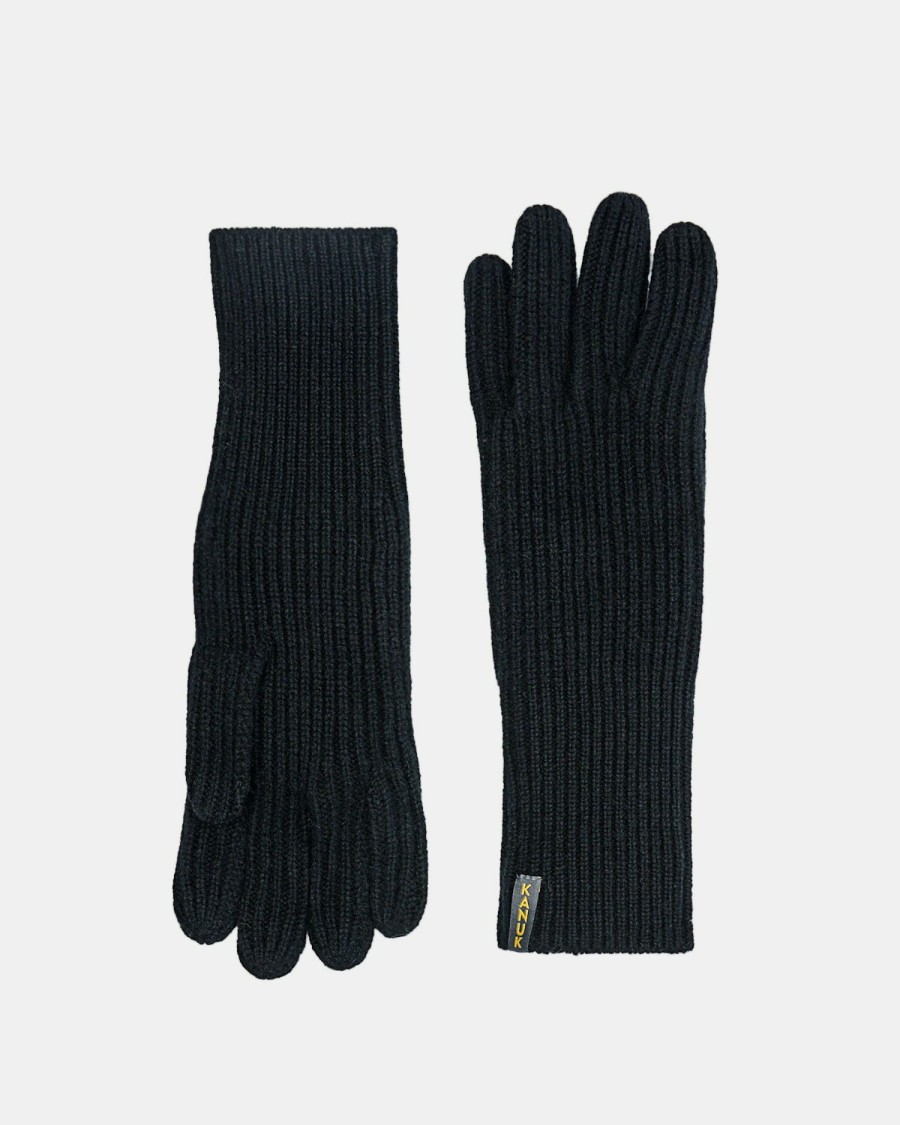 Accessories Kanuk  | Rib Gloves - Cashmere Black